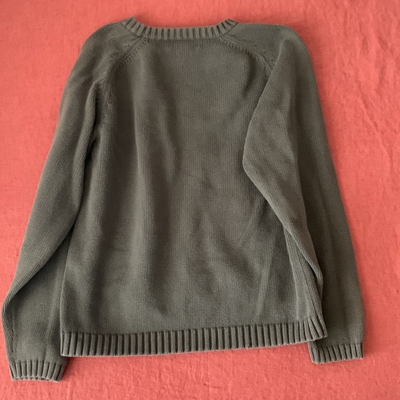 Green lands end sweater - Picture 3 of 3